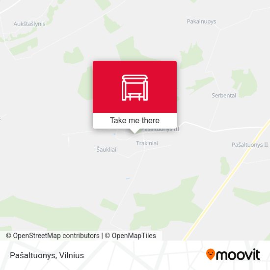 Карта Pašaltuonys