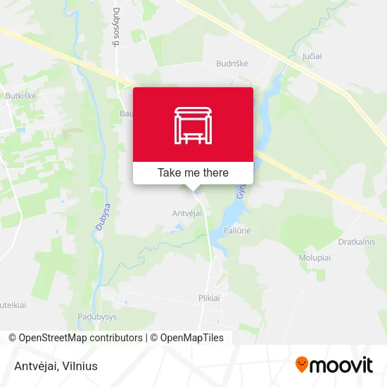 Карта Antvėjai