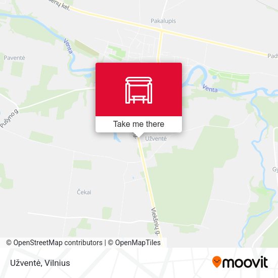 Карта Užventė