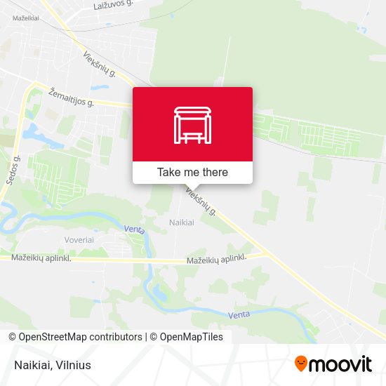 Карта Naikiai