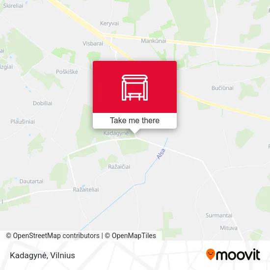Карта Kadagynė