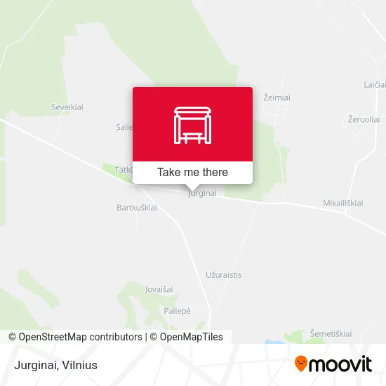 Карта Jurginai