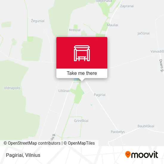 Карта Pagiriai