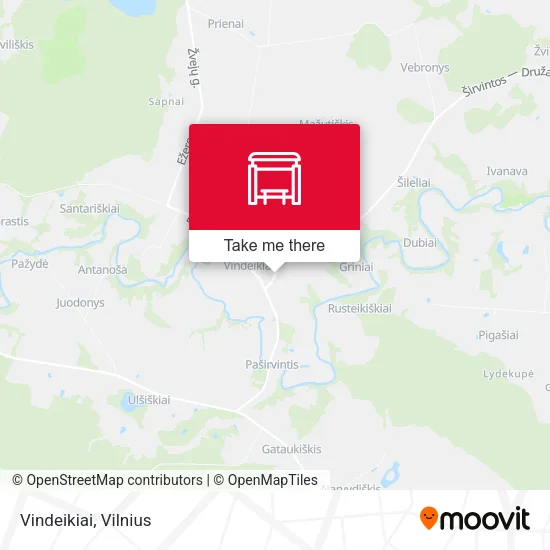 Карта Vindeikiai