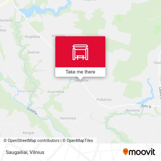 Карта Saugailiai