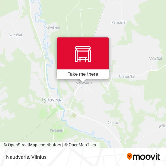 Naudvaris map