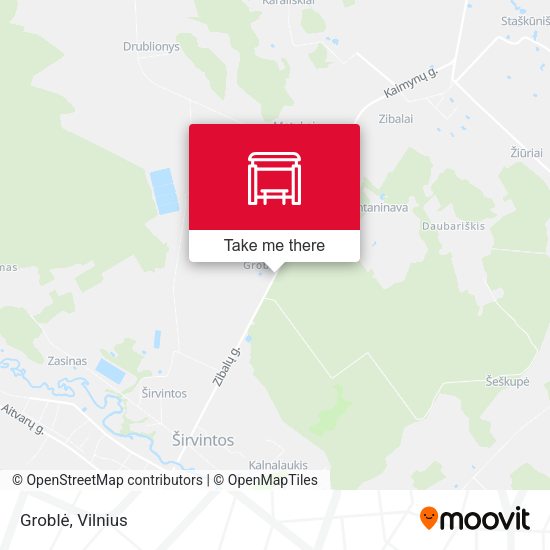 Карта Groblė