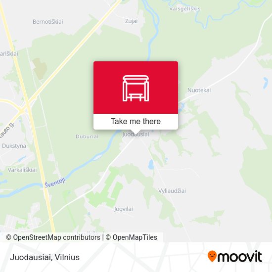 Карта Juodausiai