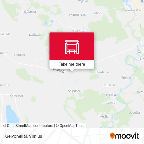 Карта Gelvonėliai