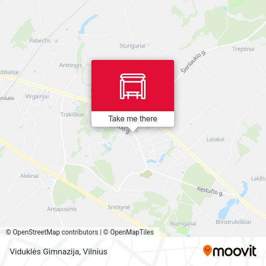 Карта Viduklės Gimnazija