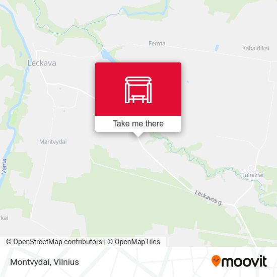 Карта Montvydai