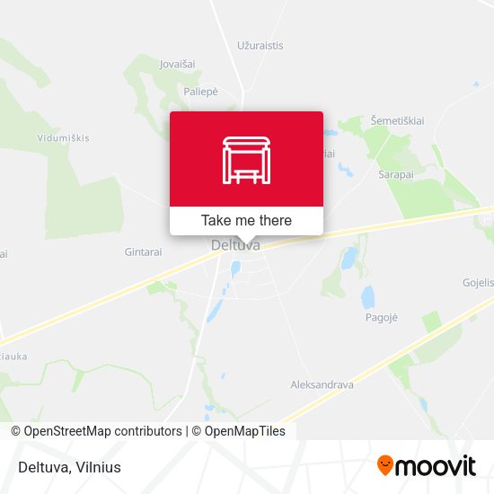 Карта Deltuva