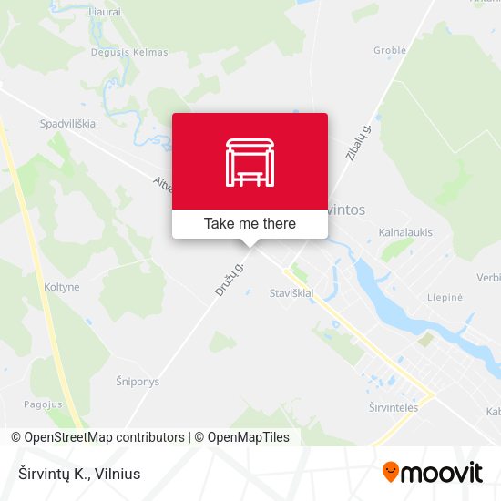 Карта Širvintų K.