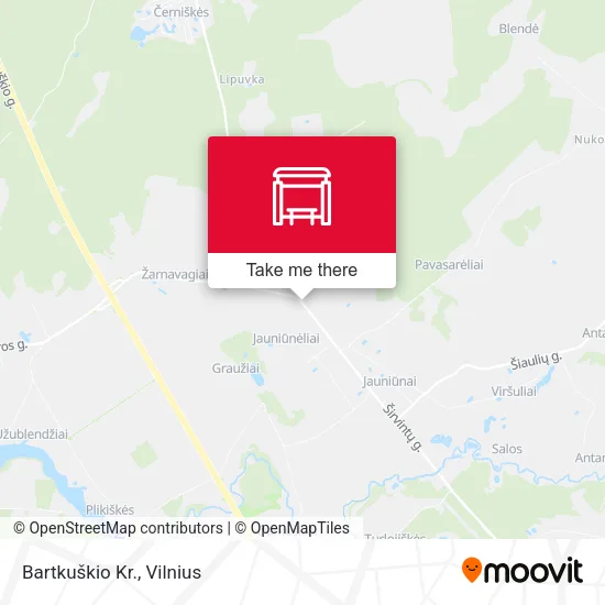 Карта Bartkuškio Kr.
