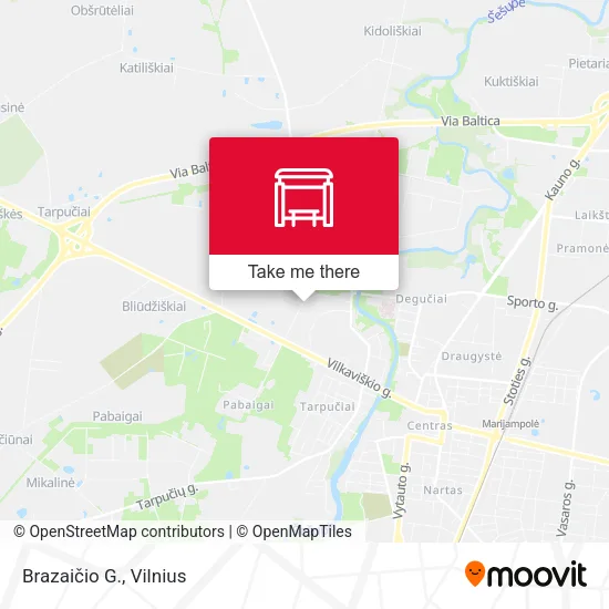 Карта Brazaičio G.