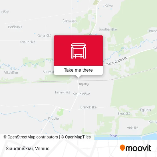 Карта Šiaudiniškiai