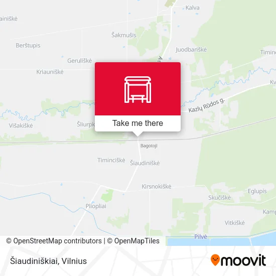 Карта Šiaudiniškiai