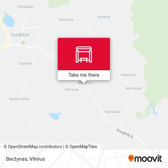 Карта Beržynas