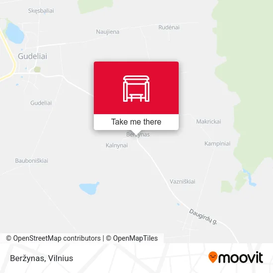 Карта Beržynas