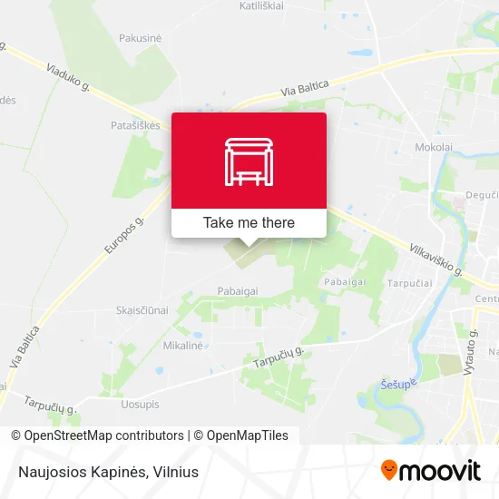 Карта Naujosios Kapinės