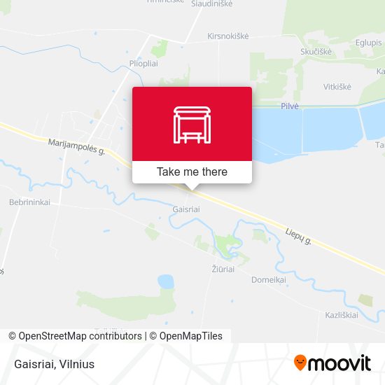 Карта Gaisriai