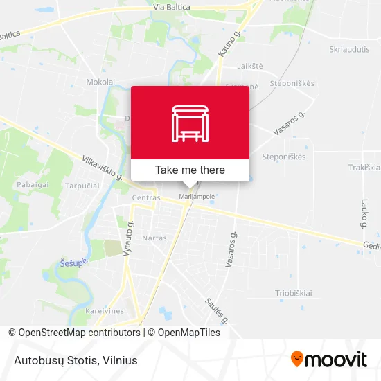 Карта Autobusų Stotis