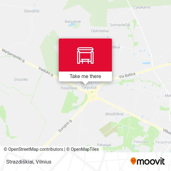 Карта Strazdiškiai