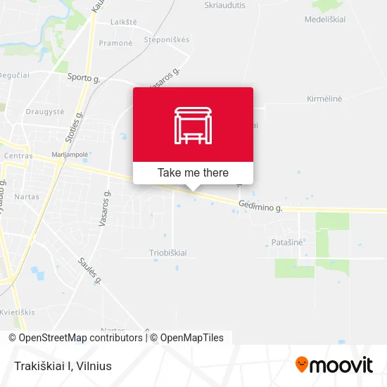 Карта Trakiškiai I