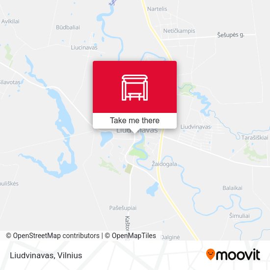 Карта Liudvinavas