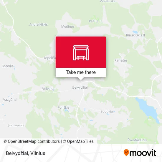 Карта Beivydžiai