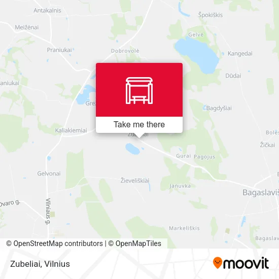Карта Zubeliai