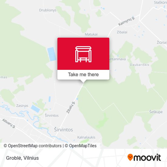 Карта Groblė
