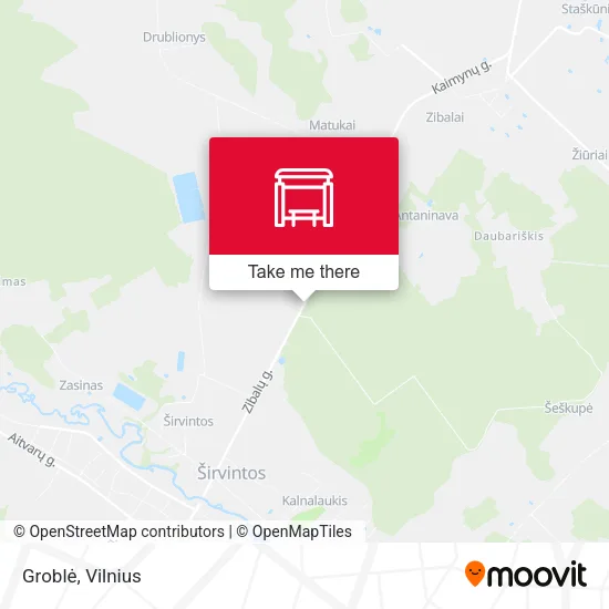Карта Groblė