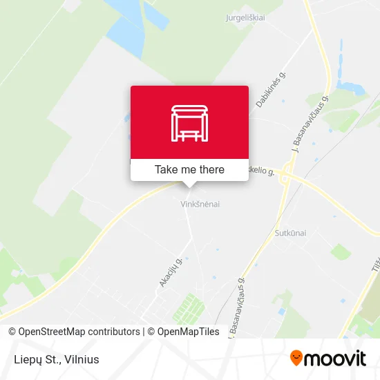 Liepų St. map