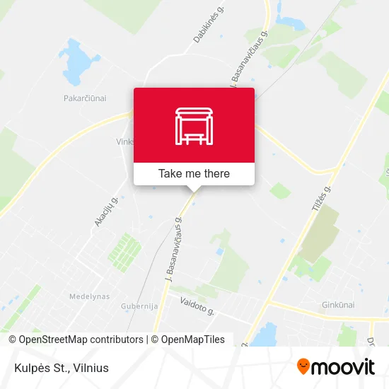 Карта Kulpės St.