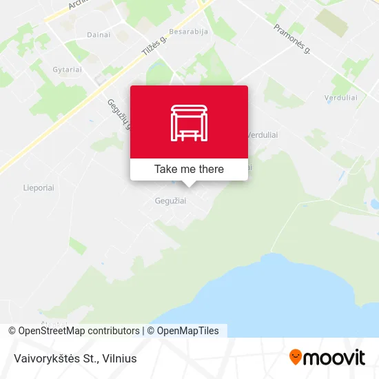 Vaivorykštės St. map