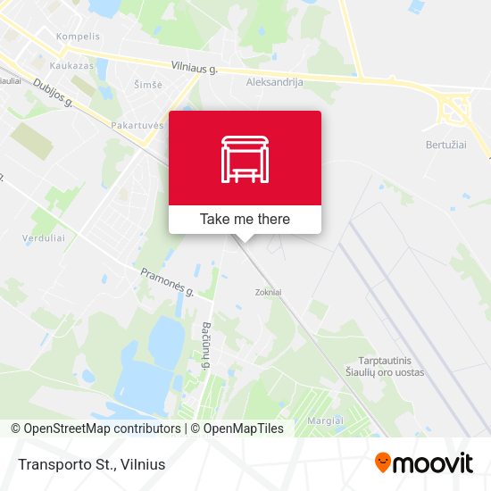 Карта Transporto St.