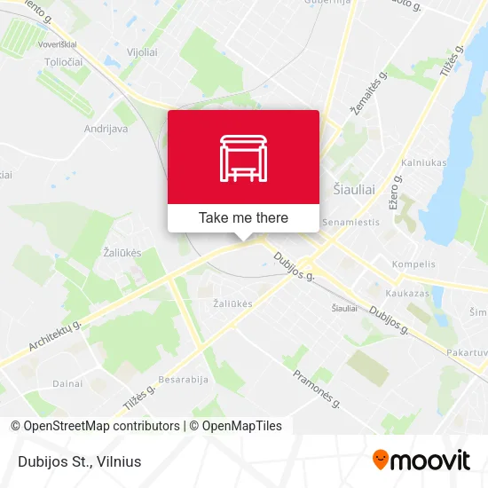 Карта Dubijos St.