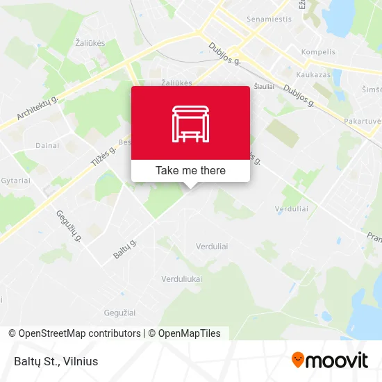 Baltų St. map