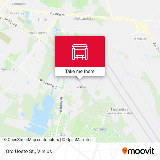 Карта Oro Uosto St.