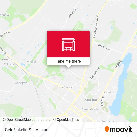 Карта Geležinkelio St.