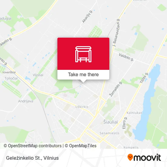 Карта Geležinkelio St.