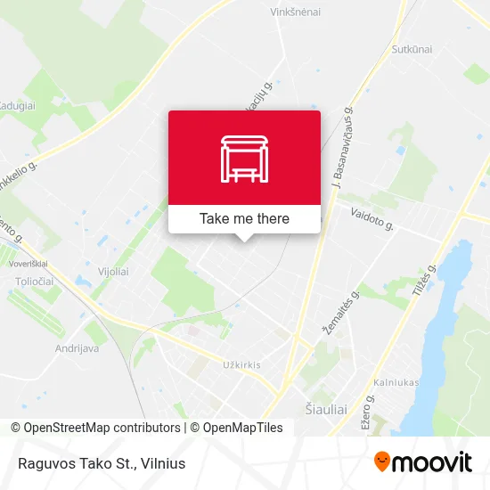 Raguvos Tako St. map