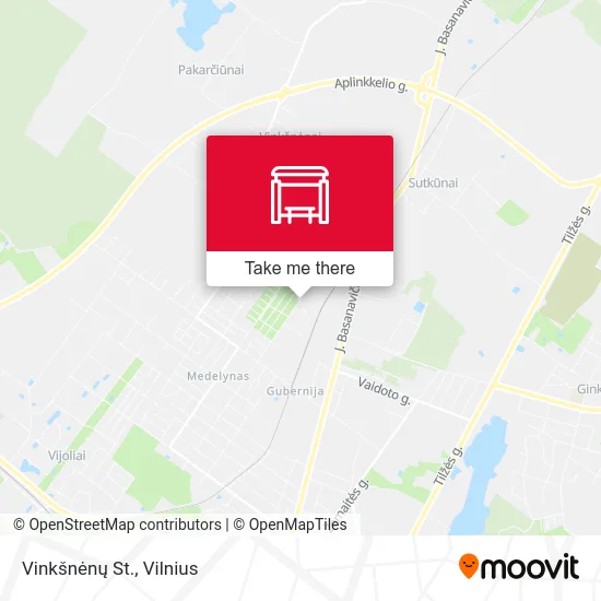 Vinkšnėnų St. map