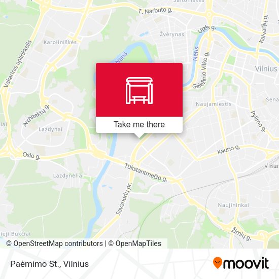 Карта Paėmimo St.