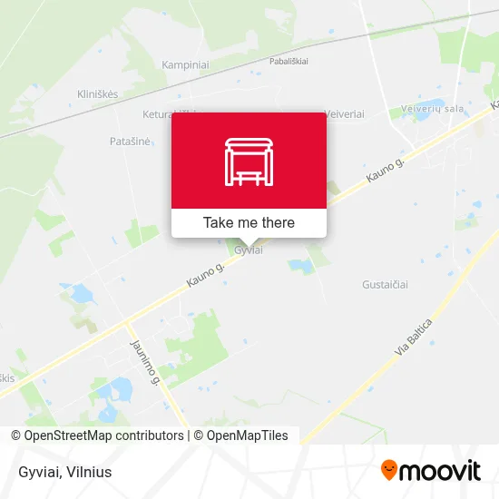 Gyviai map