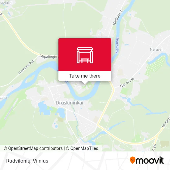 Radvilonių map