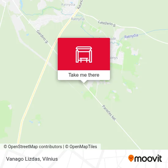 Vanago Lizdas map