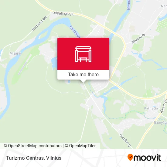 Turizmo Centras map