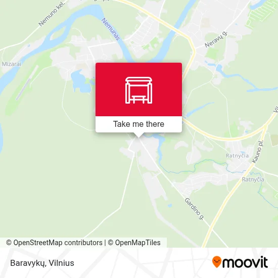 Baravykų map